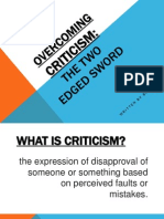 Overcoming Criticism