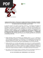 Convocatoria Homologación