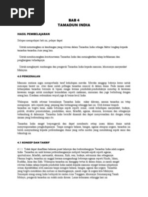 Bab 4 Tamadun India Pdf