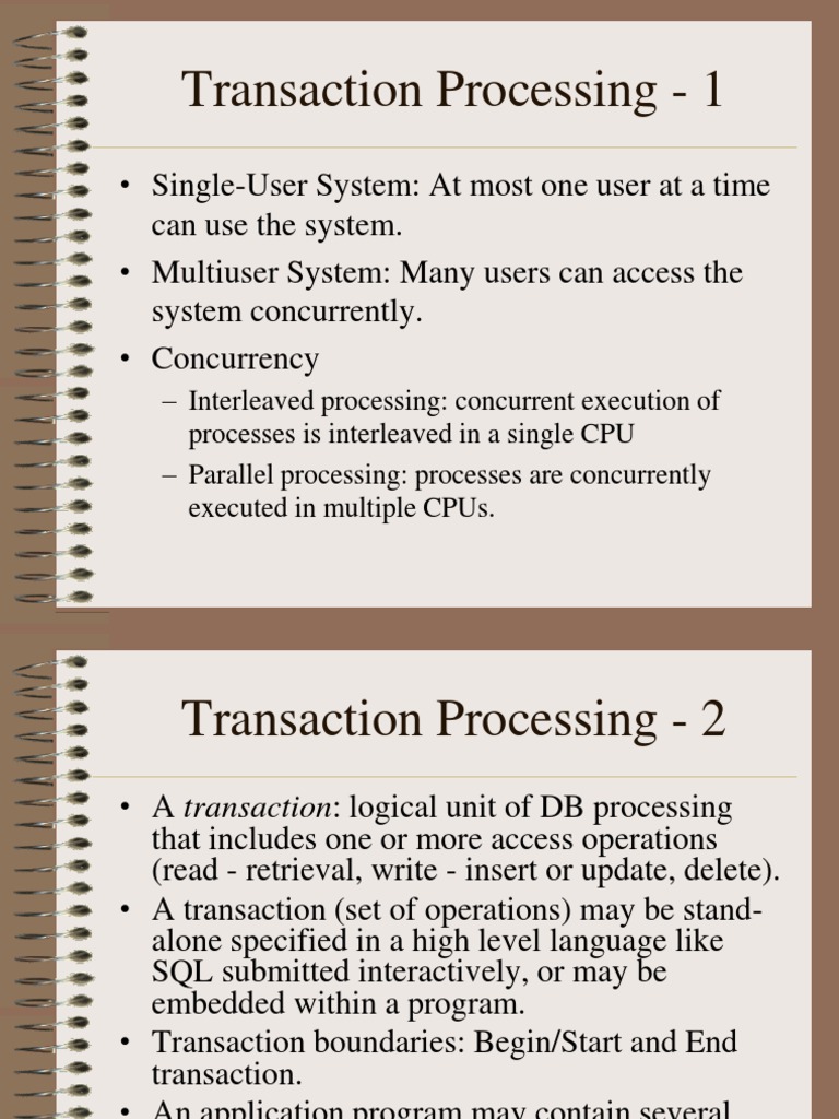 Understanding Transaction Processing Systems | PDF | Database ...