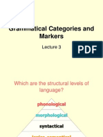 3 Grammatical Categories and Markers