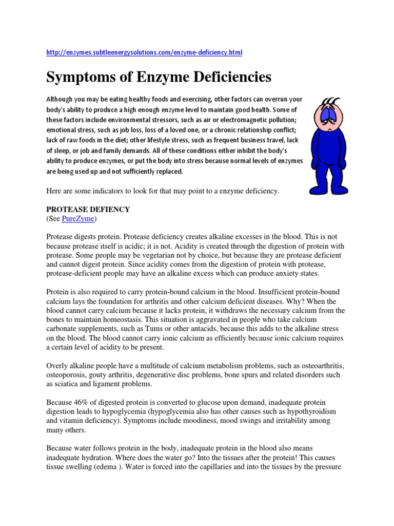 Enzyme Deficiencies Digestion Carbohydrates