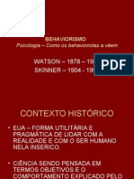 BEHAVIORISMO  -apresentação power point