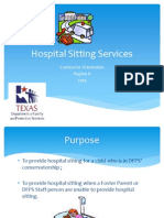 Hospital Sitting Services Contractor Orientation