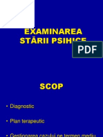 Psihiatrie - Examinarea Psihiatrica