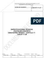 CNS NT 11 27 Postes de Concreto