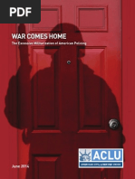 ACLU Police Militarization Report