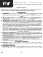 Marketing Services Agreement (04.09)[1]