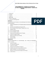 Manula de Procedimientos y Control de Calidad en Inmunoserologia para Centros de Hemoterapia y Bancos de Sangre