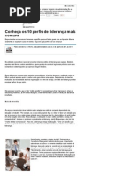 Conheça Os 10 Perfis de Liderança Mais Comuns - Notícias - Carreira - Administradores