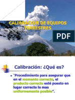 Calibración equipos terrestres: Cálculo velocidad, ancho faja, litros/min