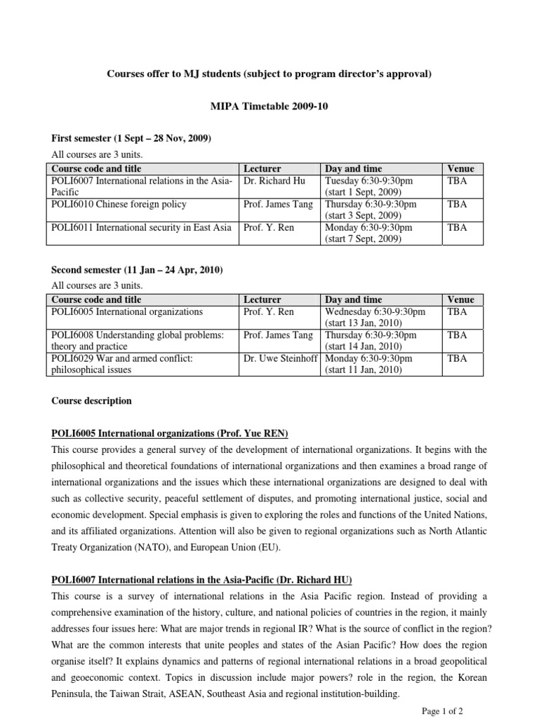 PG External Course Descriptions | International Relations ...