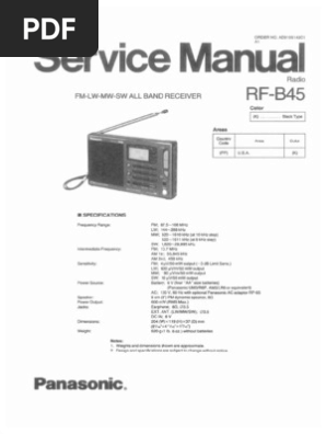 Panasonic RF b45 | PDF