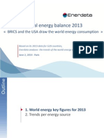 World Energy Balance 2013 Enerdata