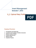 FNCE30001 Optimal Risky Portfolios