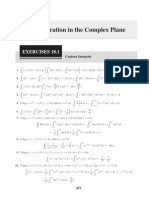 Integration in The Complex Plane: Exercises 18.1