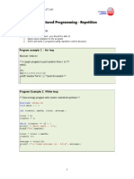 Structured Programming - Repetition: Program Example 1: For Loop