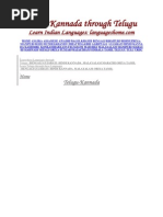 Download Learn Kannada Through Telugu by Sai Krishna Kodali SN231070568 doc pdf