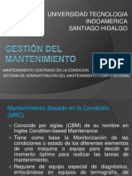 Gestión Del Mantenimiento