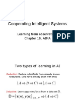Cooperating Intelligent Systems: Learning From Observations Chapter 18, AIMA