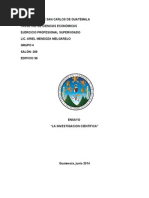 Ensayo La Investigacion Cientifica