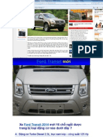 Giới thiệu Ford Transit 2014 Mới