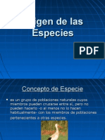 Origen de Las Especies