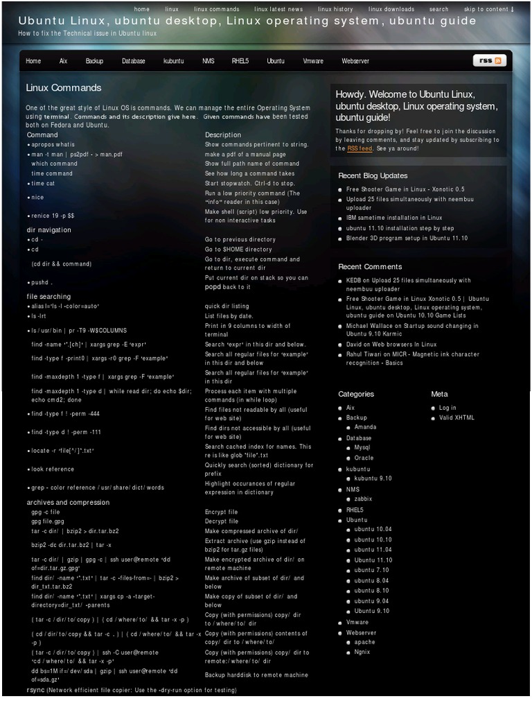 Linux Commands | PDF