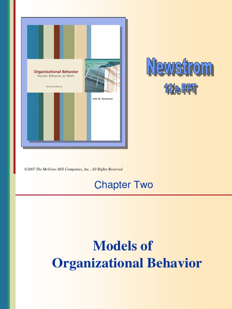 Chap002-Models of Organizational Behavior | PDF | Organizational ...