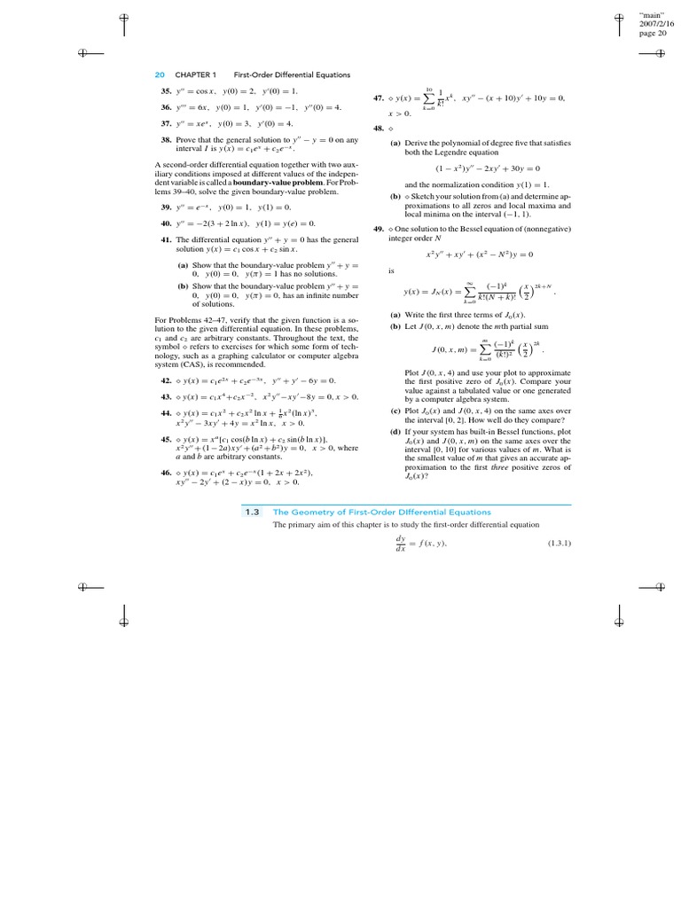 First Order Differential Equations Chapter 1 3 Pdf Slope Equations