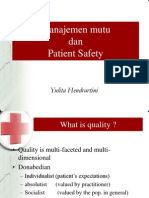 Manajemen Mutu Dan Patient Safety