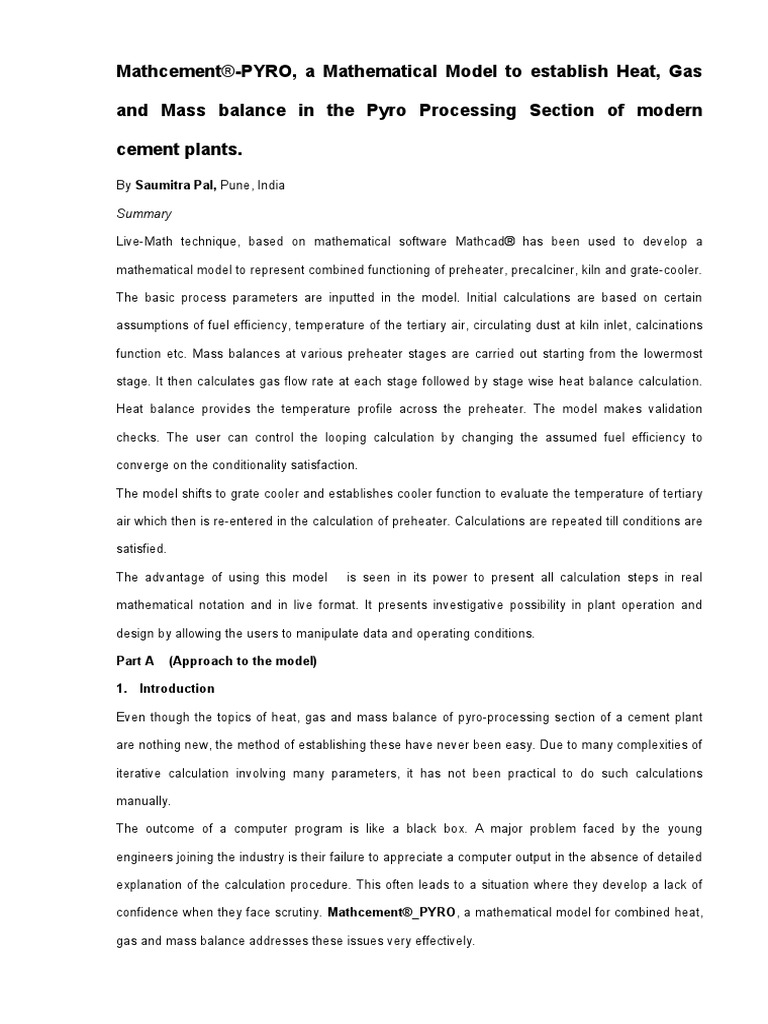 Mathematical Model | PDF