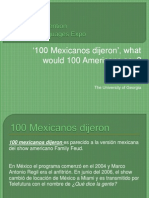 100 Mexicanos ACTFL Presentation