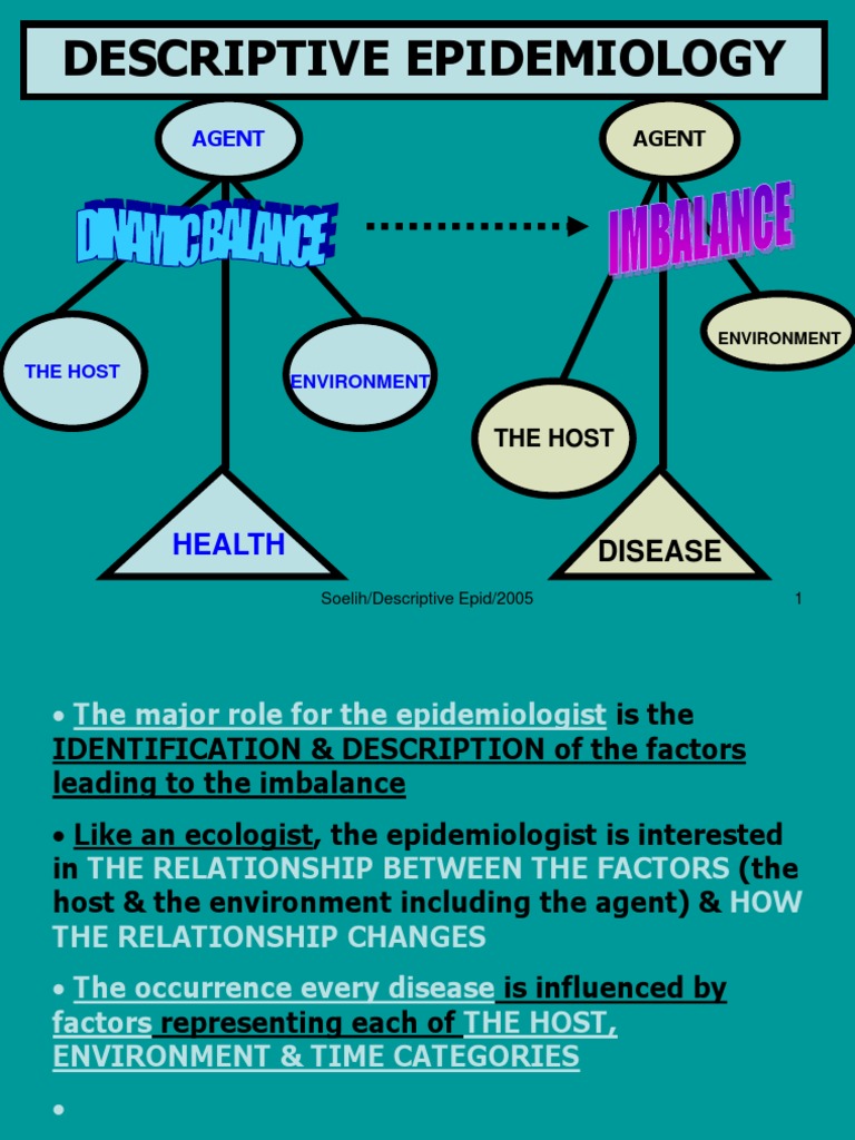 Descriptive Epidemiology Overview | PDF
