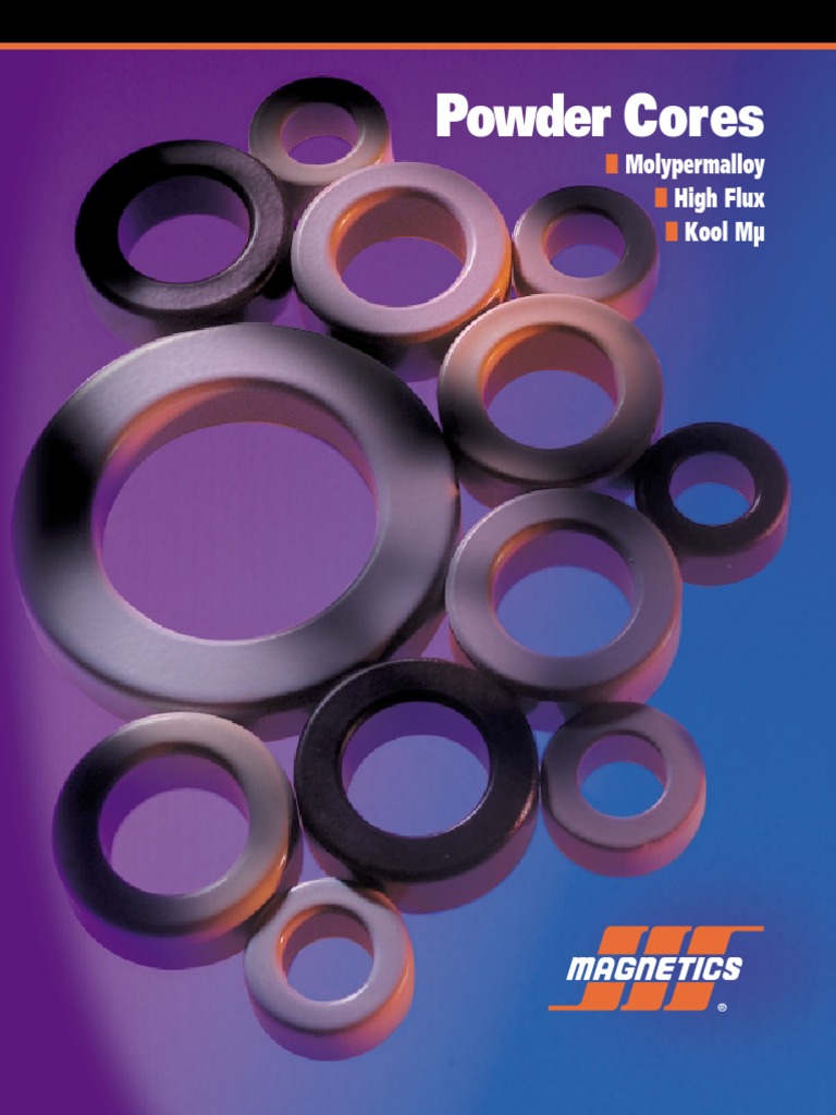 Powder Core Catalog PDF Inductor Inductance
