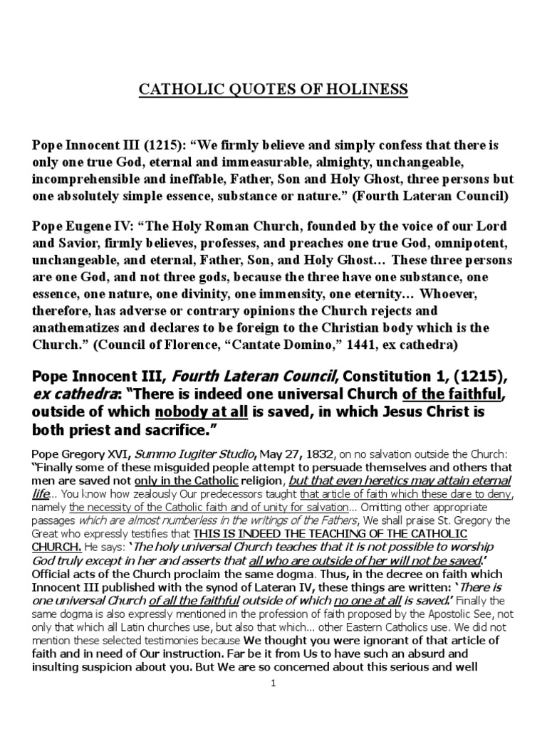 Catholic Quotes of Holiness !!!!! | PDF | Catholic Church | Pope, image size:768x1024