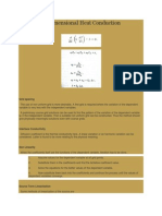 Steady One Dimensional Heat Conduction