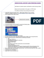 Ant-5 Result Documentation, Export and Printing Guide.: //fs1jn/SOFTWARES/Telecom Softwares/JDSU