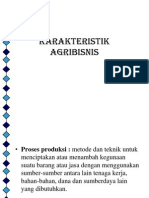 Karakteristik Agribisnis