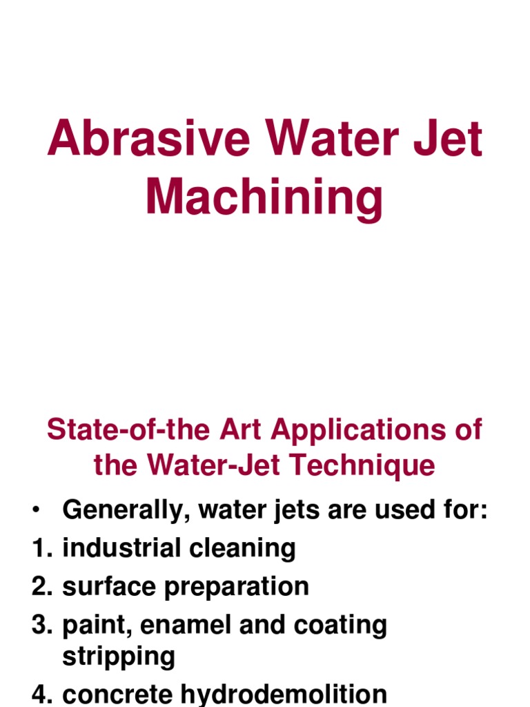 Abrasive Jet Machining PDF Wear Abrasive