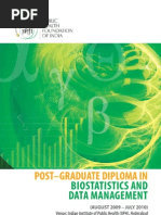 Post Graduate Diploma in Bio Statistics and Data Management