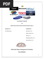 PROJECT REPORT ONDEPTH ANALYSIS OF SELECTION POLICIES OF MNC’s