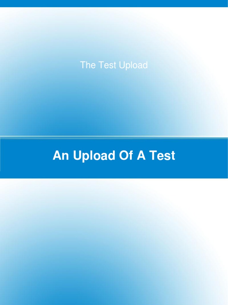 Test Upload Document Overview | PDF