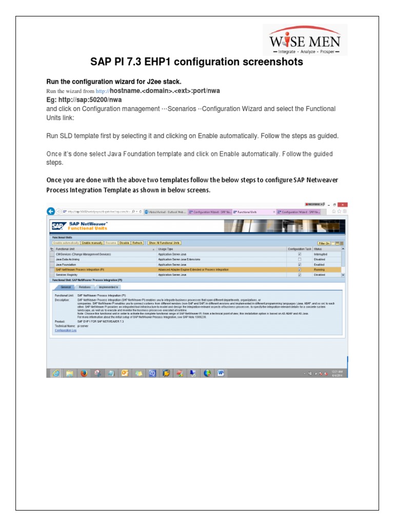 SAP PI 7.3 EHP1 Configuration Guide | PDF | Business | Computers