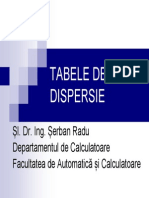 Tabele de Dispersie