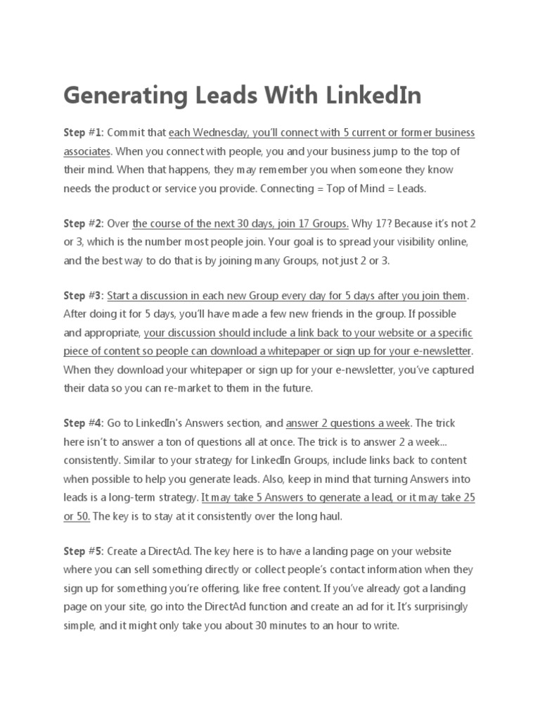 LinkedIn and Twitter Lead Generation Guide | PDF | Twitter | Microblogging