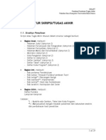 Format Penulisan Tugas Akhir