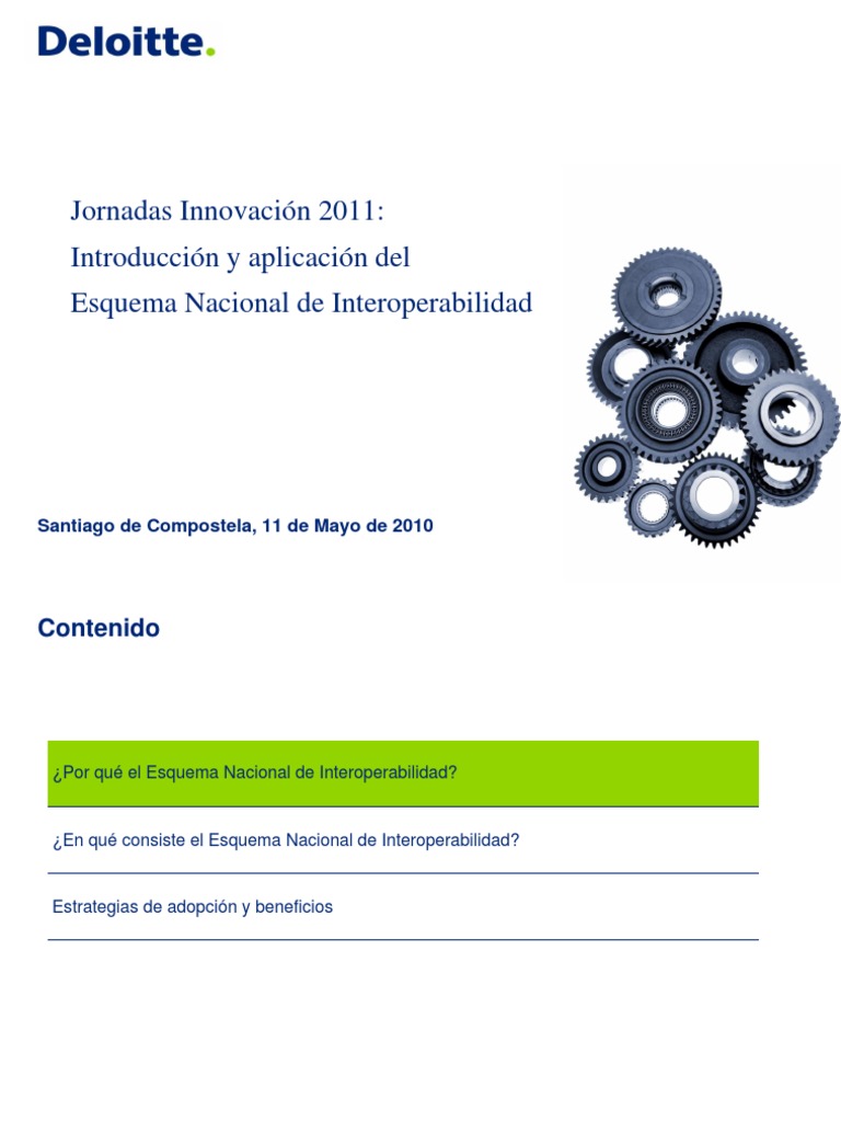 Esquema Nacional de Interoperabilidad v9 Interoperabilidad Informática