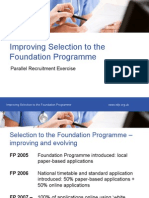 Improving Selection To The Foundation Programme - Will