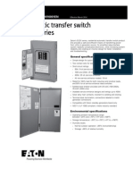Automatic Transfer Switch EGSX Series: Technical Data TD016001EN